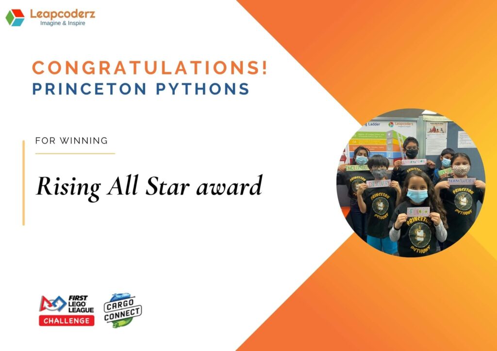 Team Princeton Pythons for Rising All Star Award.